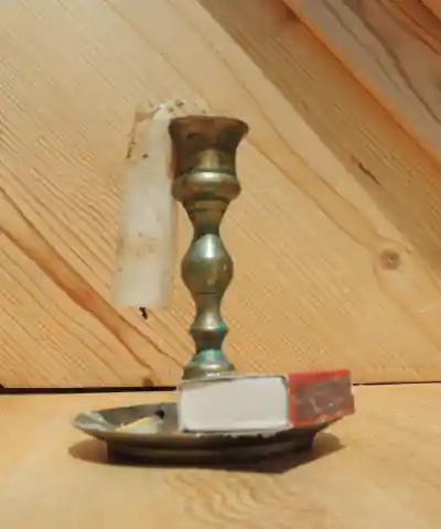 Melted candle
