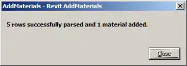 One material added