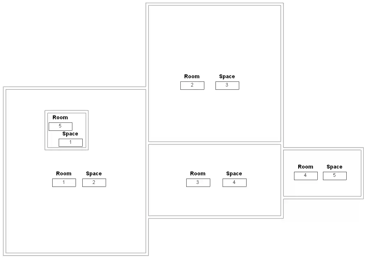 Adjacent spaces