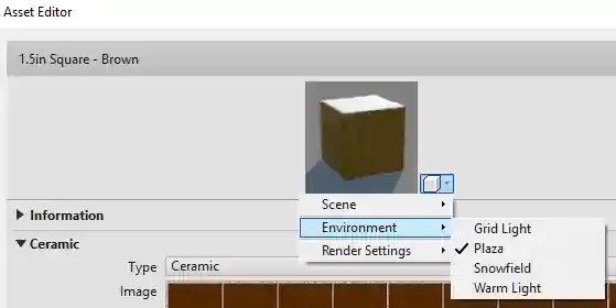 Environment assets