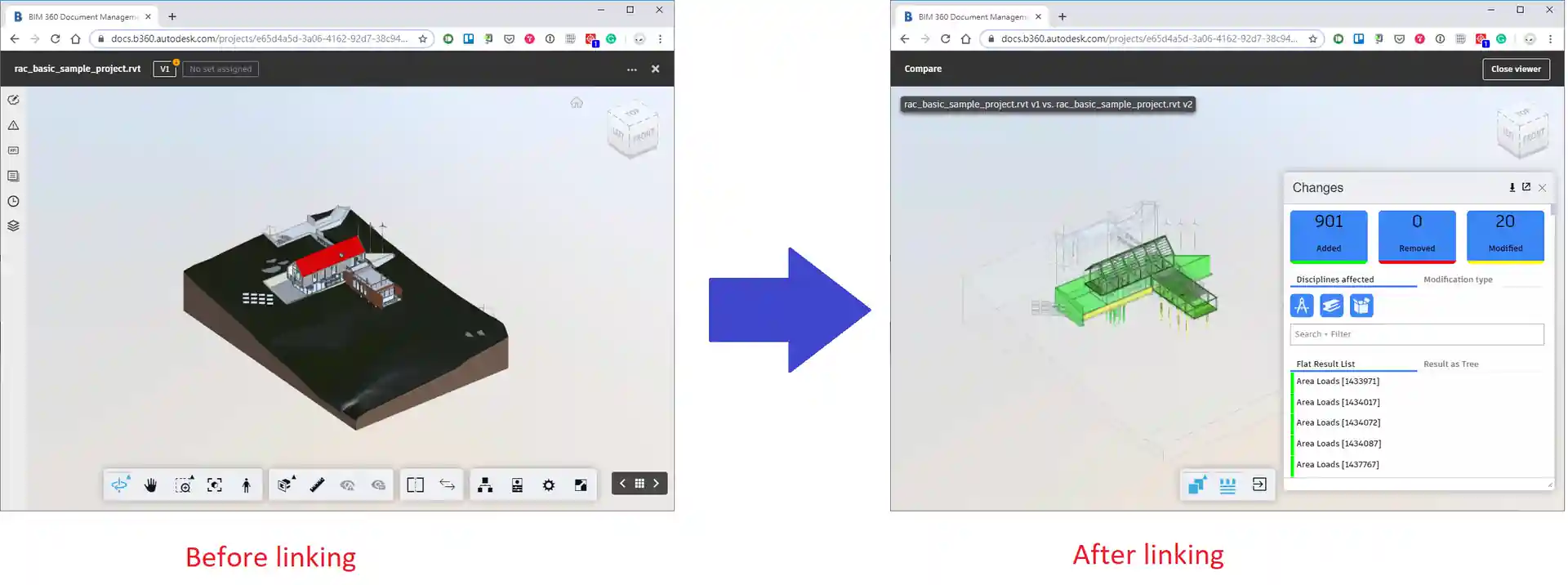 BIM360 Docs linking
