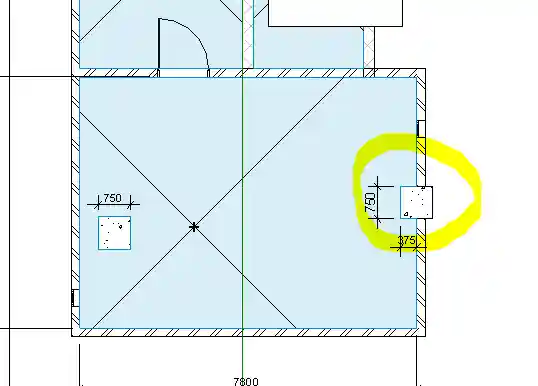 Column finish area