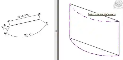 Sample curtain wall