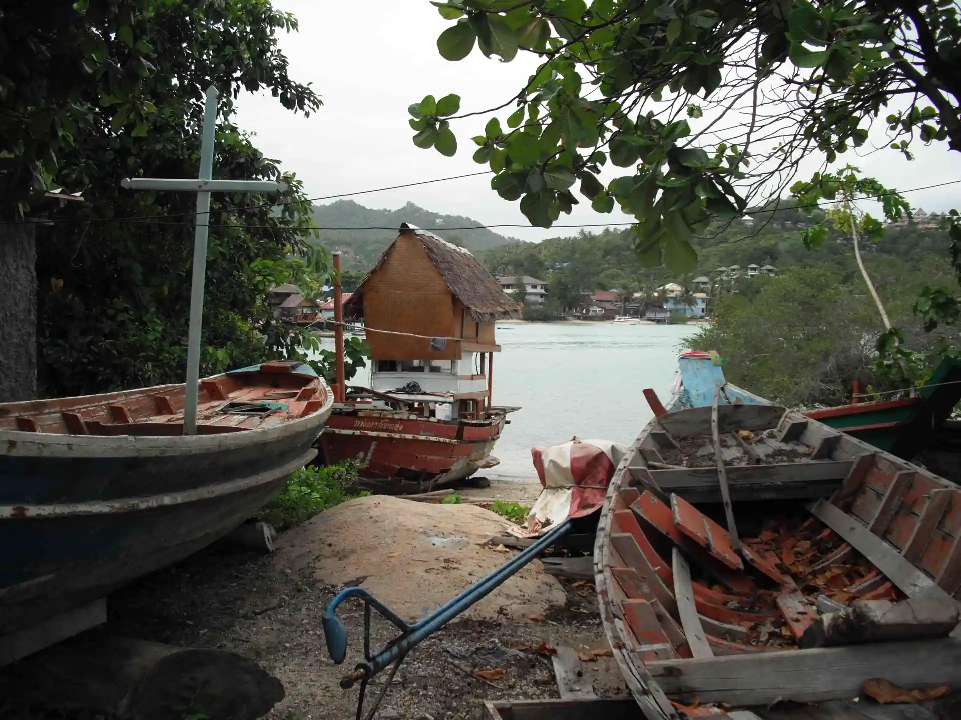 Hut on a boat