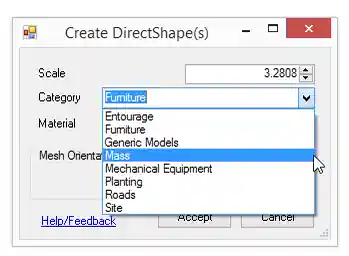 Category drop down