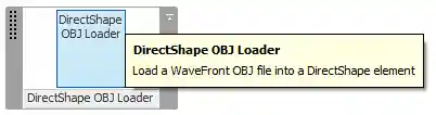 DirectObjLoader ribbon panel