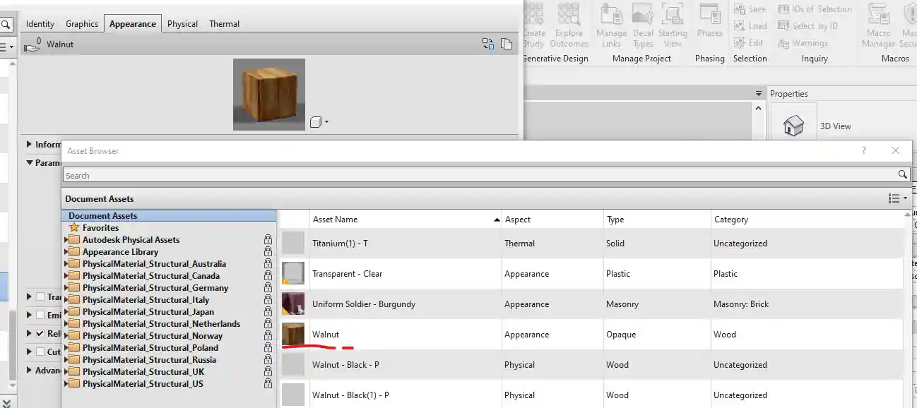 Materials and Visual API