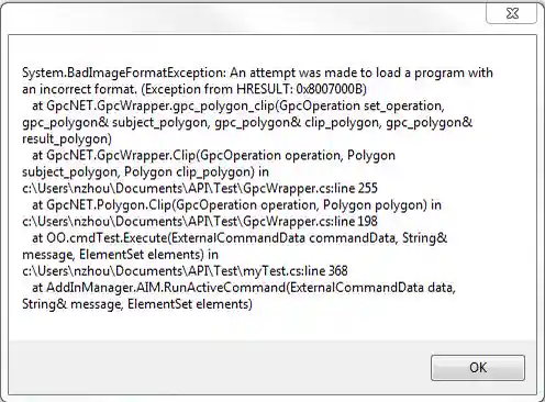 GpcNET exception