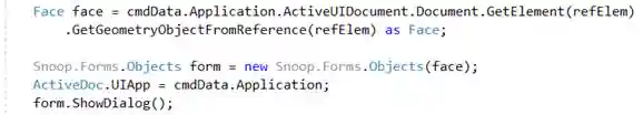 Snooping Face object