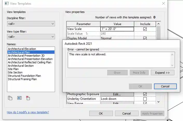 Custom error