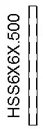 HSS hollow beam plan view