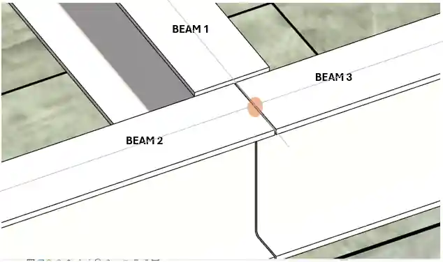 Join three beams