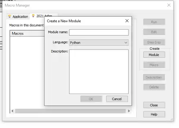Macro manager for Python