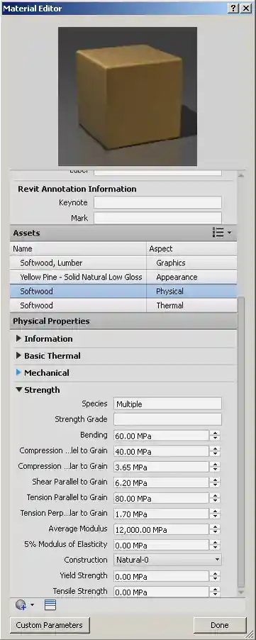 Material editor