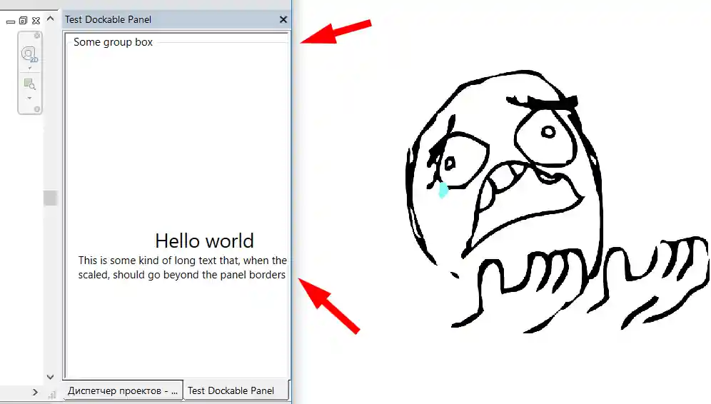 ModPlus Dockable Panel text scaling issue