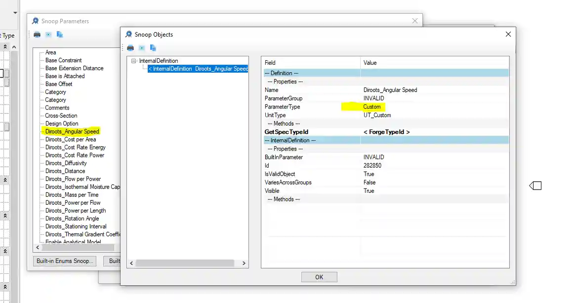 Parameter type Custom in 2021.1