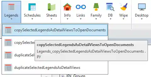 Copy legends