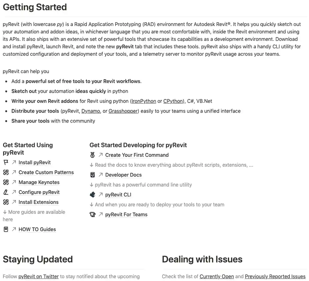 pyRevit home page