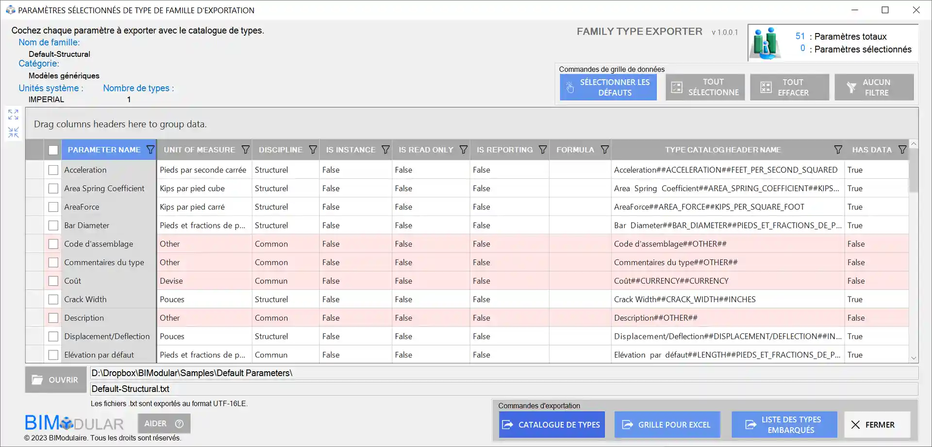 FamilyType Exporter FR