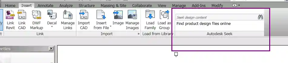 Autodesk Seek panel