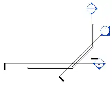 Three wall sections