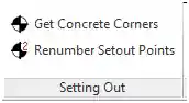 Mark all concrete element geometry vertices