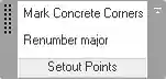 Setout points ribbon panel