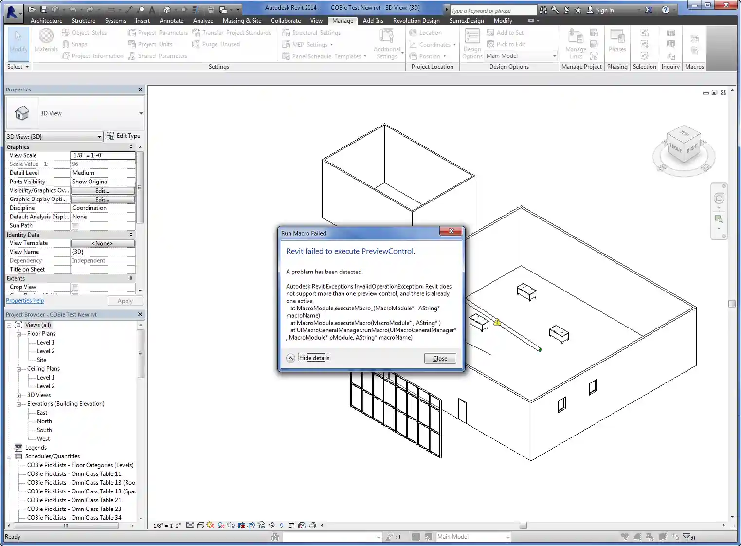 Revit error