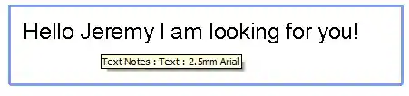 StringSearch TextNote target