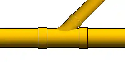 Tee branch fitting
