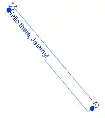 Rotated text note
