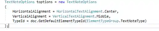Text note options