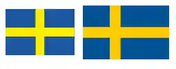 Verona and Sweden's flags