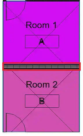 Wall adjacent rooms