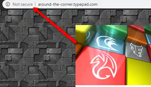 Address bar warning 'not secure'