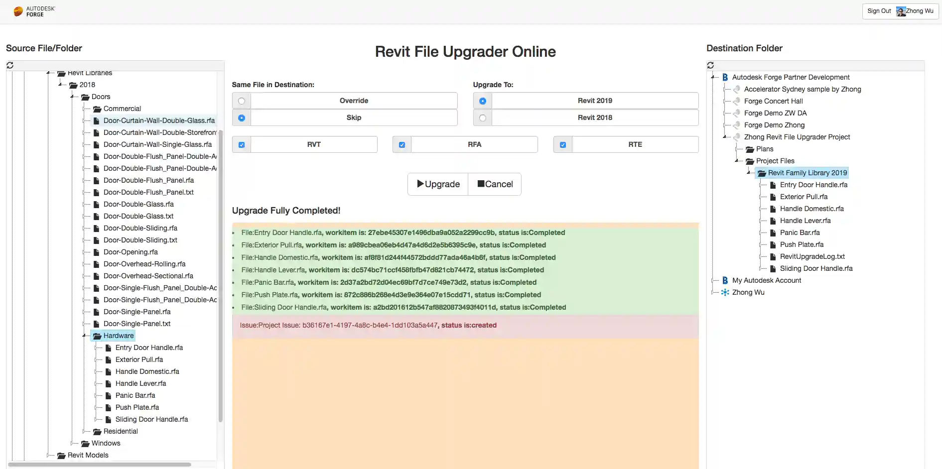 DA4R file upgrader